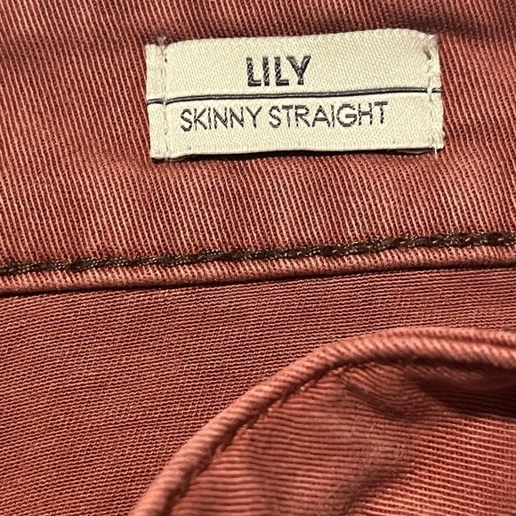 Level 99 Lilly Skinny Straight Light Burgundy Pants Sz 28 - Picture 7 of 7